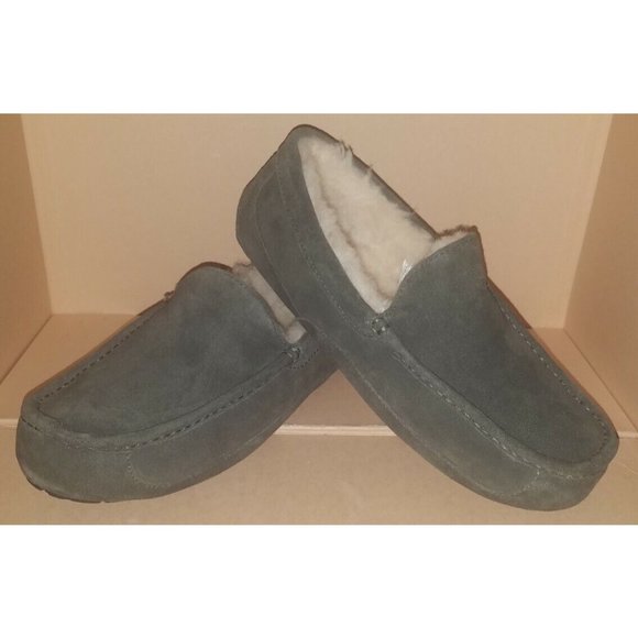 UGG ASCOT Suede Slipper Loafers BURNT OLIVE 1101110 Men\'s 10 NWOB UGG ASCOT Suede Slipper Loafers BURNT OLIVE 1101110 Men main image 3